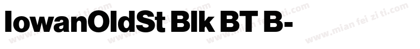 IowanOldSt Blk BT B字体转换